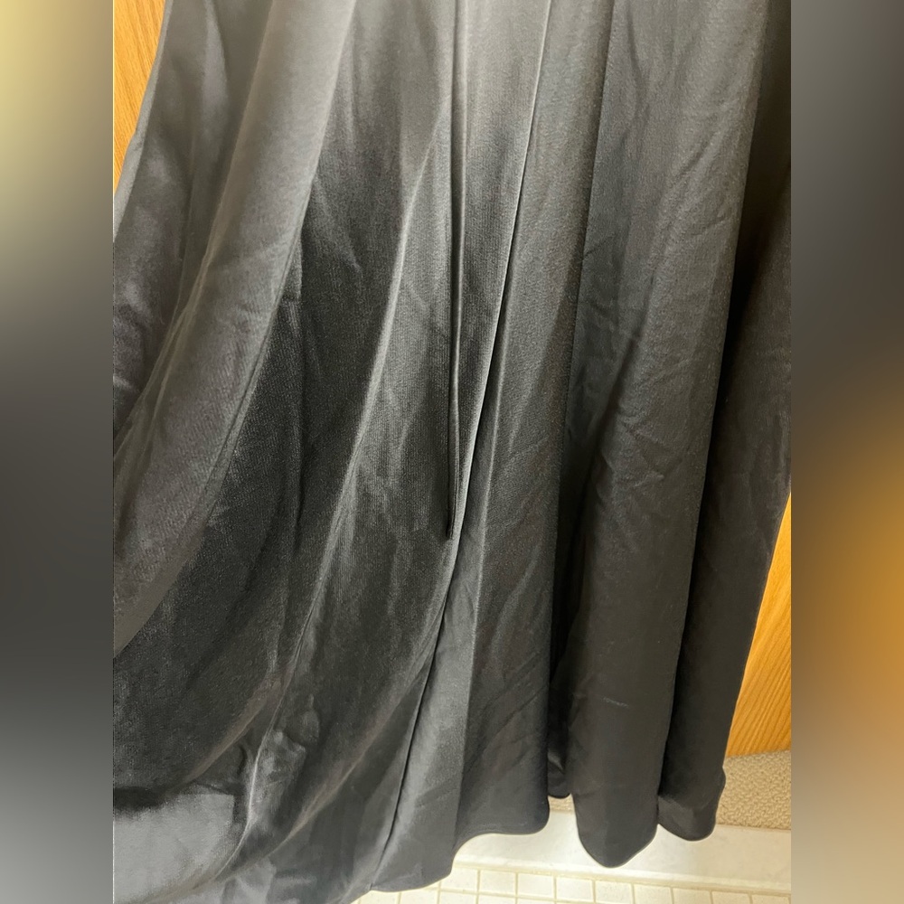 BHLDN Sachin & Babi Tansy Black Charmeuse Maxi Wrap Dress - Picture 12 of 12